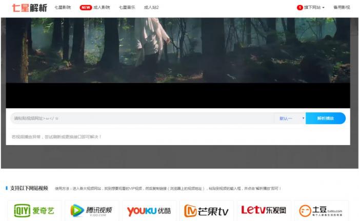 简单好用的全网VIP视频解析PHP版源码-AI源码网