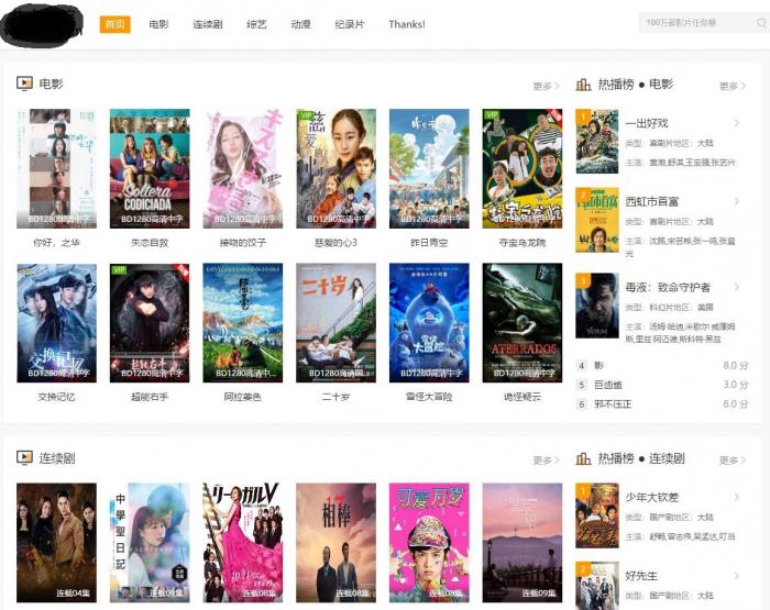分享个苹果cmsv10自适应清新白橙模板源码-AI源码网